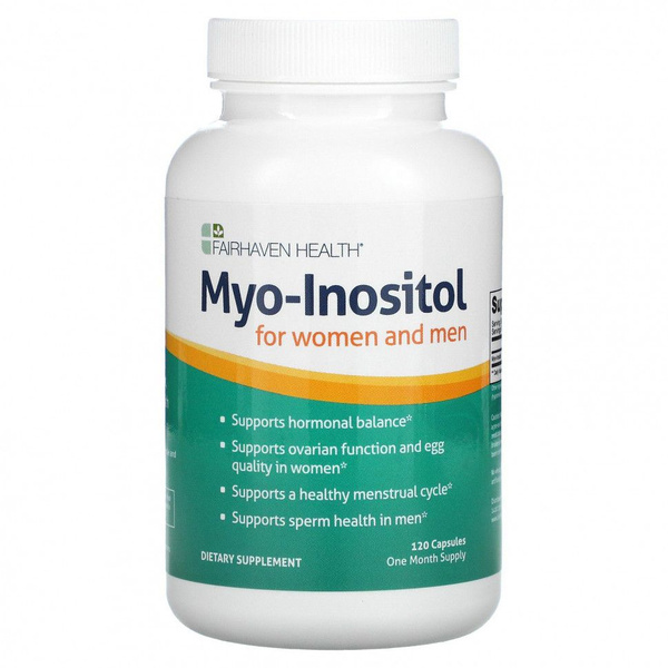 Myo-Inositol Supplement for Hormonal Balance (120 Capsules)
