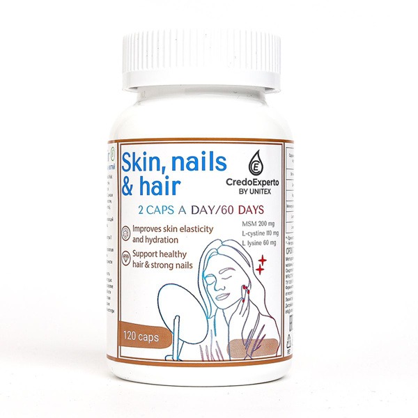CredoExperto Hair, Skin & Nails Supplement: 120 Capsules