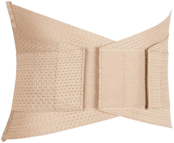 Beige Lumbar-Sacral Semi-Rigid Support Brace (XXL, 128-140cm)
