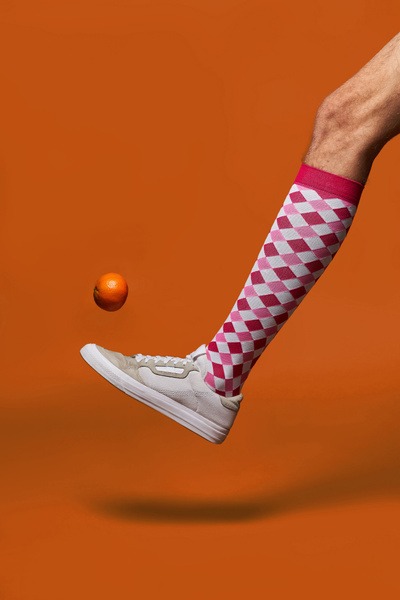 Compression Socks (White & Raspberry) - Red Heat Brand