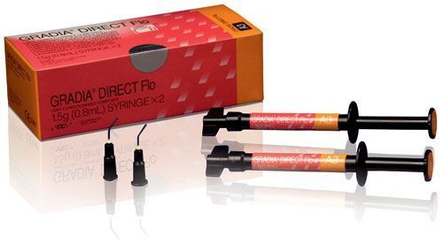 Gradia Direct Flo A3 Composite Resin: 2 Syringes x 1.5g