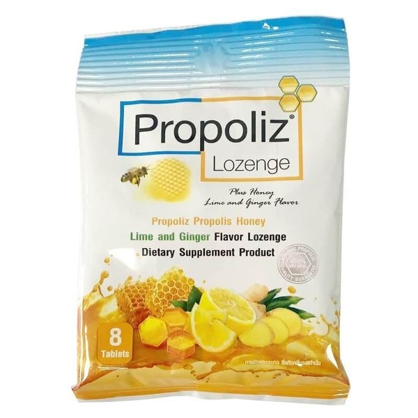 Propolis Throat Lozenges (Thailand) - 8 Count