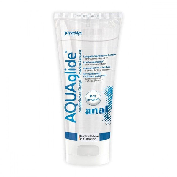 Joy Division AQUAglide Anal Lubricant: 100ml Water-Based Gel
