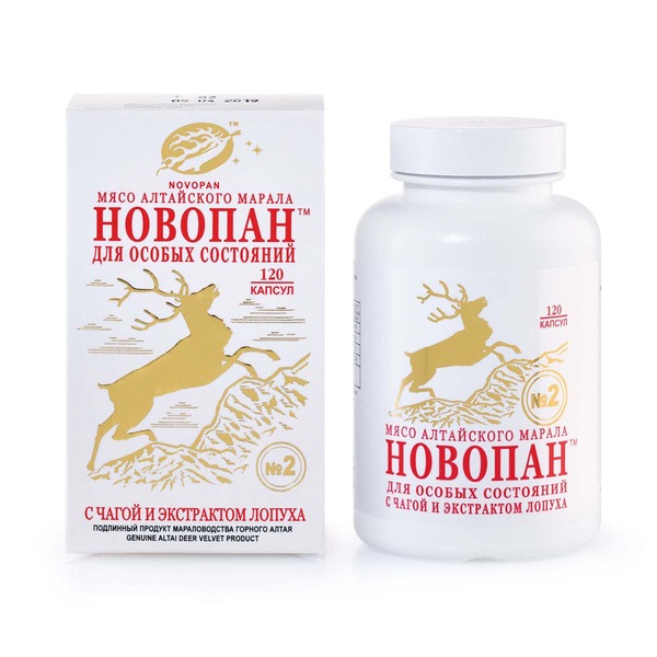 Novopan 2: Chaga & Burdock Extract for Enhanced Immune Support & Cancer Prevention (120 Capsules)
