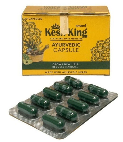 Emami Kesh King Hair Oil: 30 Capsules - Stops Hair Fall