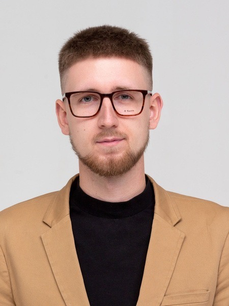 Men's Square Eyeglass Frames with Case