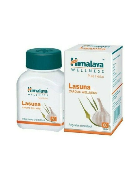 Himalaya Lasuna Supplement for Blood Vessels - 60 Tablets