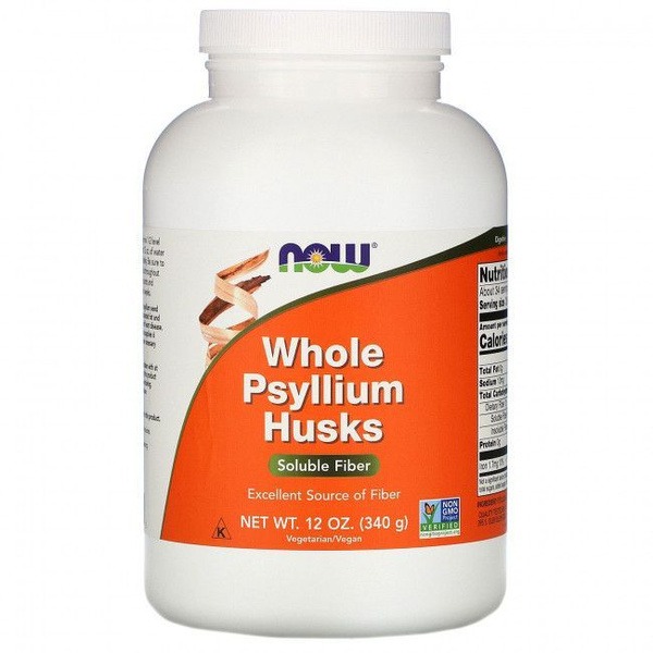 NOW Foods Psyllium Husk: 340g Fiber Supplement for Digestive Support