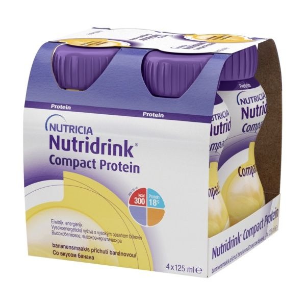 NutriDrink Banana Protein Shake (125ml, 4-Pack)