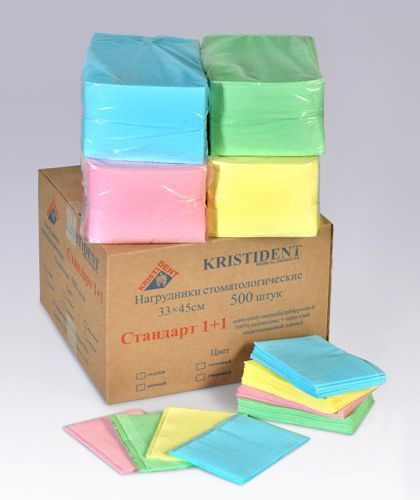 Bulk 2-Ply Chest Towels (33x45cm, 500 Count) - Blue - Kristident