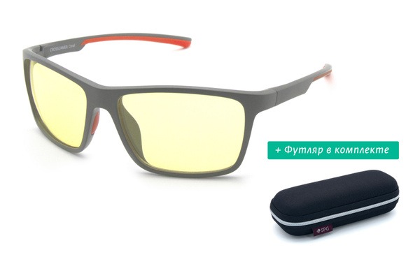 SPG CROSSGAMER Coral Gaming Glasses with EVA Case