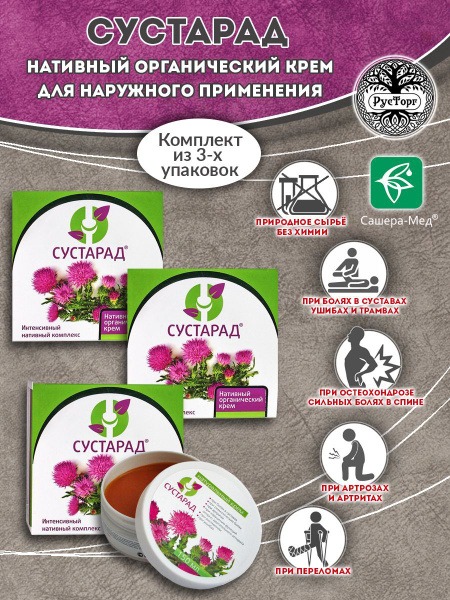 Natural Joint Cream Sustarad - 150ml Jar