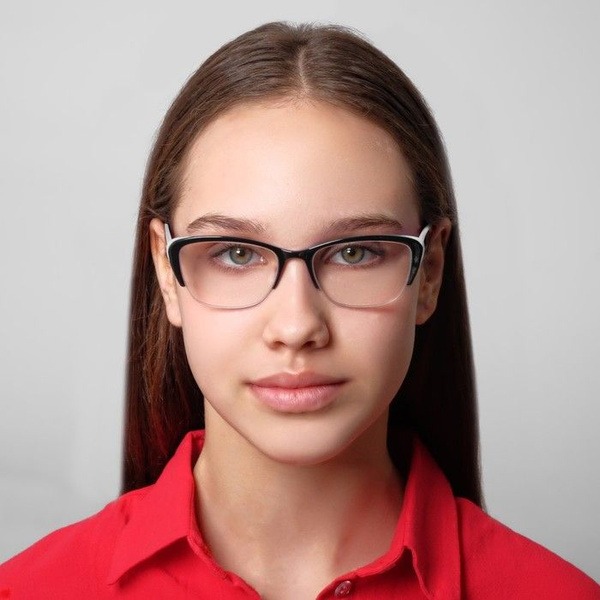 East 0057 Black & White Reading Glasses (+3.00)