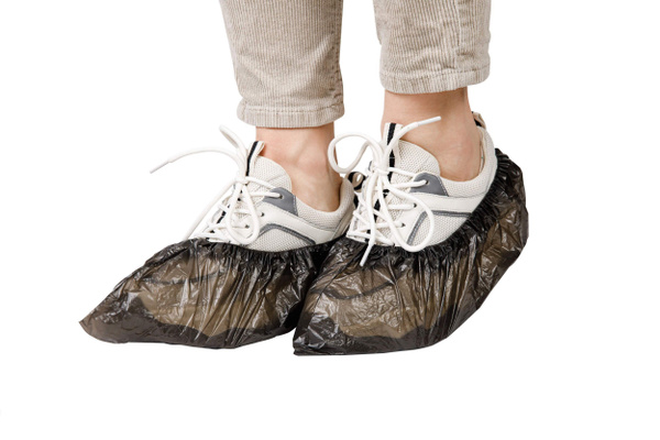 Black Disposable Shoe Covers (100 Pack)