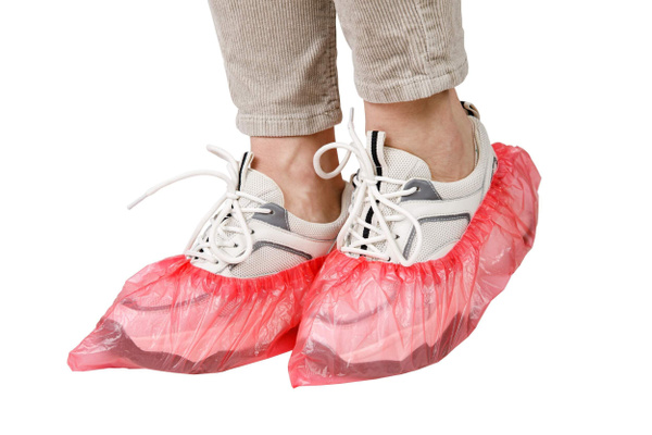 Pink Medical Shoe Covers