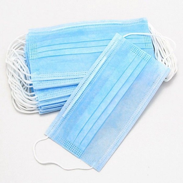 Blue Disposable 3-Ply Face Masks (50 Pack)