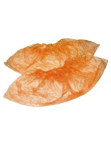 Orange Disposable Medical Shoe Covers - MEDICOSM 20µm (50 Pairs)