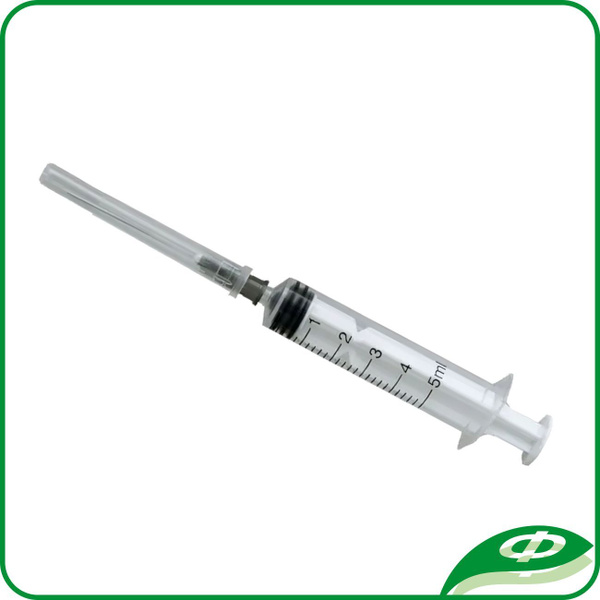 Disposable 5ml Syringes (50 Pack, 22G)