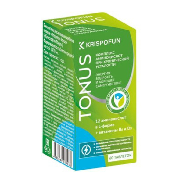 Krispofun Tonus: 60 Tablets of Amino Acid Complex