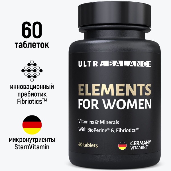 UltraBalance Women's Multivitamin: 60 Tablets, Complete Vitamin & Mineral Supplement