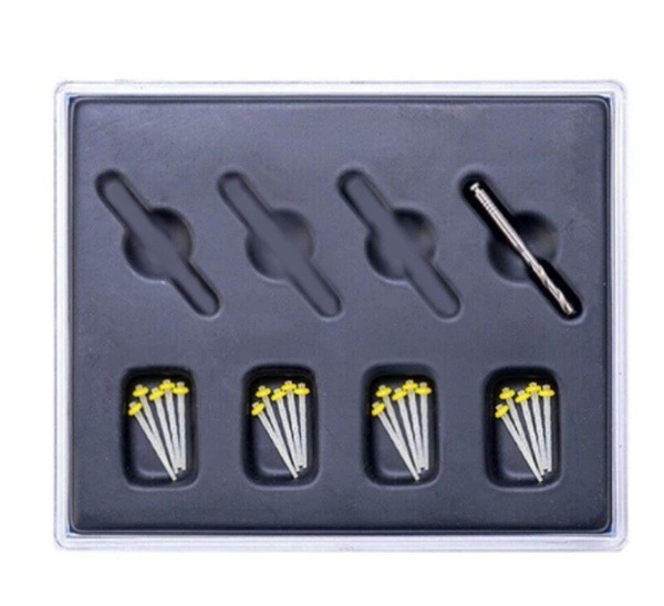 NeoHealth FiBRApost Glass Fiber Composite Posts (20 + 1 Expander) - 1.2mm (0.12) Clear/Yellow