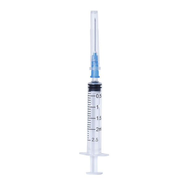 INEKTA 2ml 3-Part Sterile Syringe with 23G x 1" Needle (10 Pack)