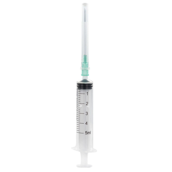 INEKTA 5ml Sterile 3-Part Syringe with 21G x 1 1/2" Needle (10 Pack)