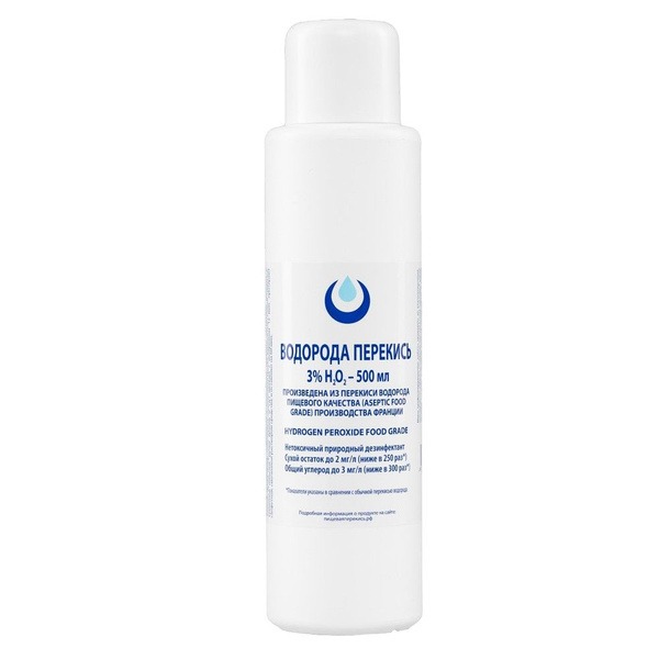 3% Hydrogen Peroxide (500ml) - Organic & Clear