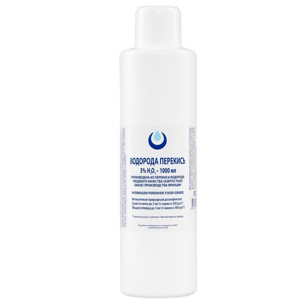 3% Hydrogen Peroxide (1000ml) - Organic & Clear