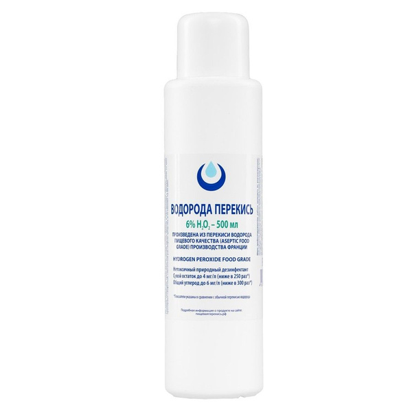 6% Hydrogen Peroxide Solution (500ml) - Organic Grade