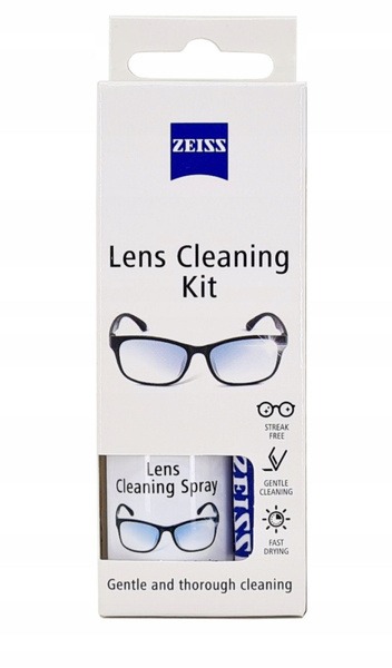 Zeiss Lens Cleaning Kit: 30ml Spray & Cloth