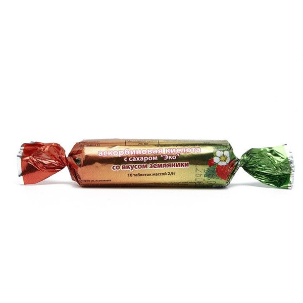 Ecotex Strawberry Flavored Vitamin C Tablets (10 x 2.9g)