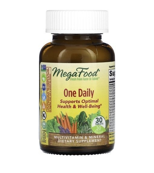 MegaFood One Daily Vitamins: 30-Day Supply