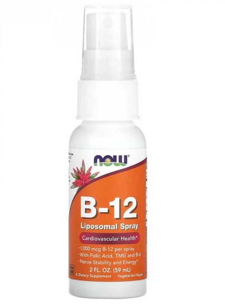 Now Foods B12 Liposomal Spray - 1000mcg, 59ml