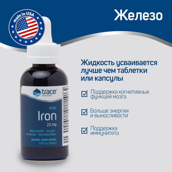 Iron, Vitamins & Trace Minerals Supplement - 56ml