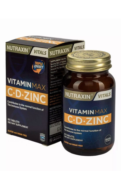 Nutraxin Vitamin C, D, & Zinc: Immune Support Supplement