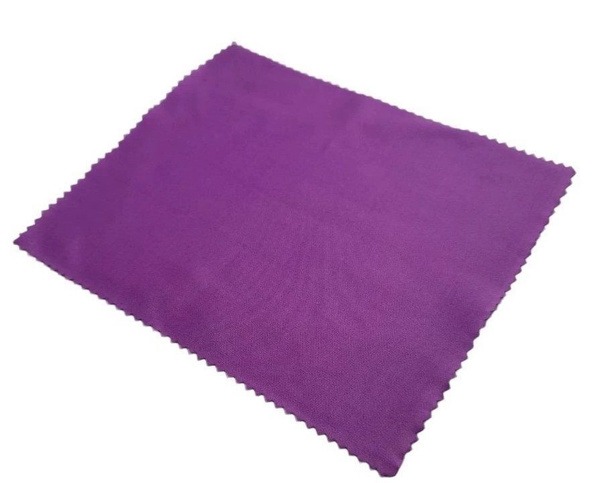 3-Pack Purple Microfiber Cleaning Cloths for Glasses, Screens & Lenses