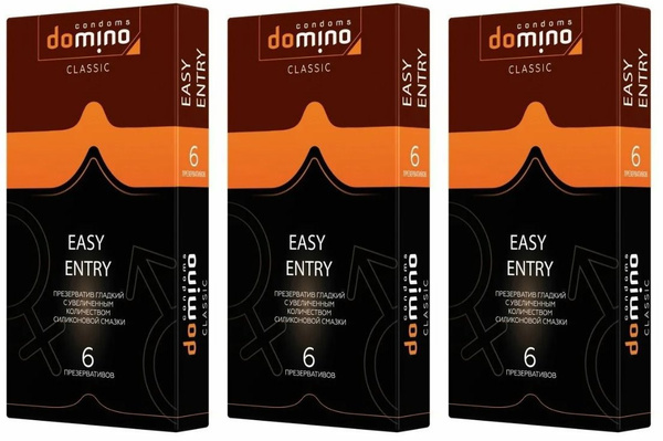 Domino Classic Condoms: Easy-On, 18-Count Value Pack