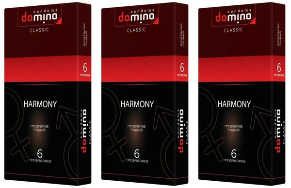 Domino Classic Harmony Condoms, 18-Count Value Pack
