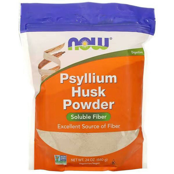 NOW Foods Psyllium Husk Powder: Digestive Fiber Supplement, 680g