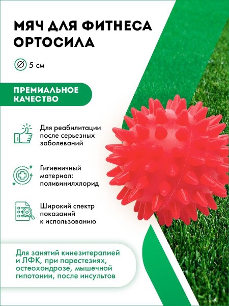 Orthosila L 0105 Spiky Massage Ball for Fitness (5cm Diameter)
