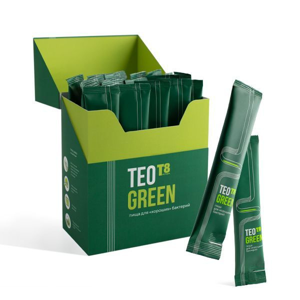 TEO GREEN T8 Smoothie: Natural Fiber, Vitamins & Minerals for Gut Health & Microbiome Support