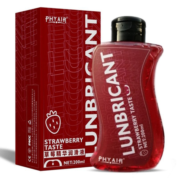 Strawberry Flavored Water-Based Lubricant, 200ml