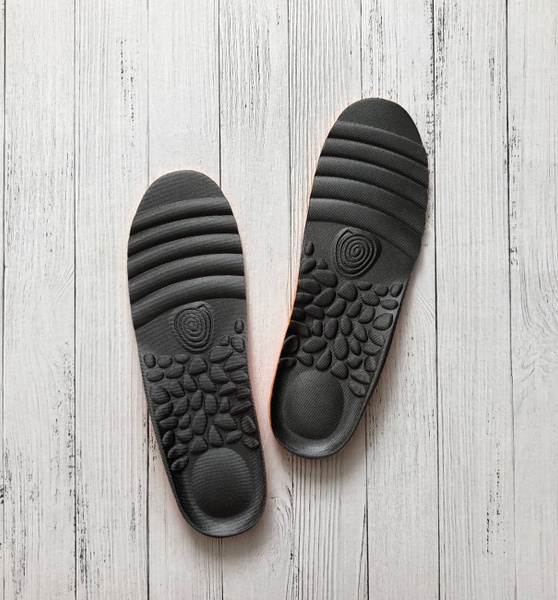 Orthotic Insoles, Universal Size 35-40, Gray-Orange