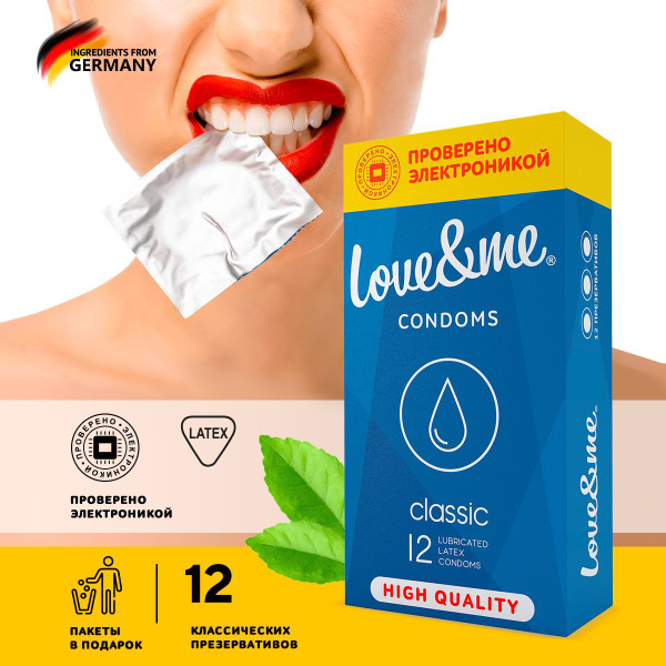 LOVE&ME Ultra Thin Classic Condoms with Lubricant (12 Pack)