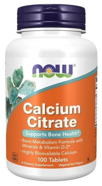 Calcium Citrate 100 Tablets: Stronger Bones, Teeth, Hair & Nails