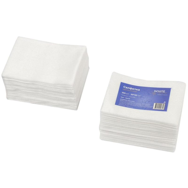 White Line Spunlace Wipes (20x30cm), 100 Pack - Bulk Wholesale