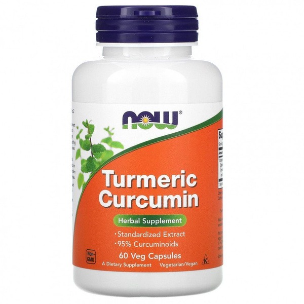 NOW Foods Turmeric Curcumin Joint Supplement - 60 Veggie Caps