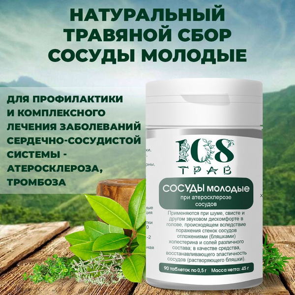 Herbal Supplement for Cholesterol & Vascular Health: Atherosclerosis Prevention (90 Tablets)
