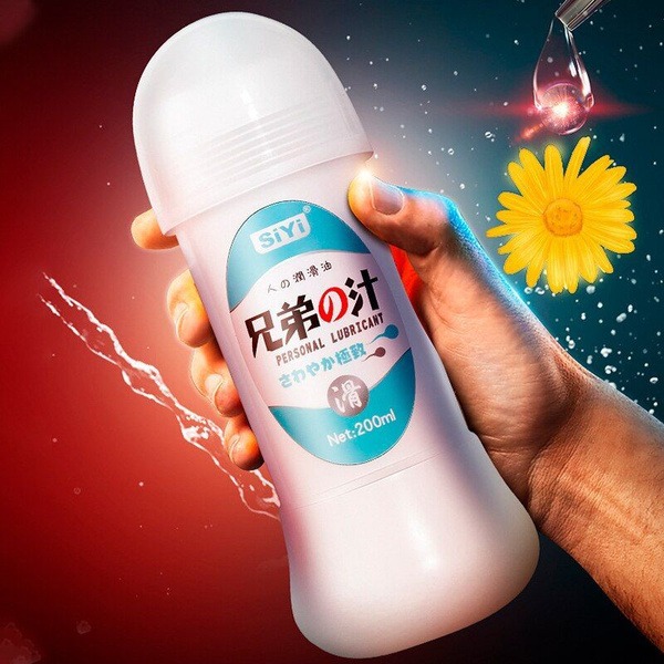 Water-Based Anal Lubricant with Ejaculate Simulation